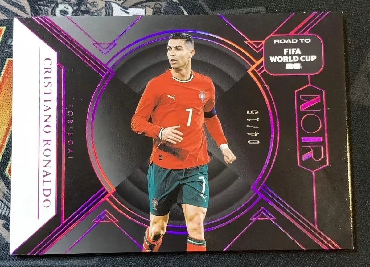 2025-26 Panini Noir Road To FIFA World Cup Cristiano Ronaldo #194 Purple /15